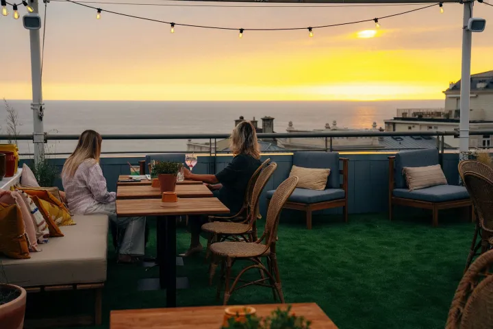 Plongeoir Biarritz terrasse