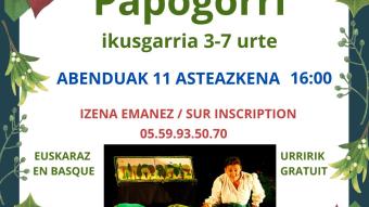 Spectacle musical en basque “Papogorri” Médiathèque de Cambo
